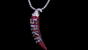 Colgante Iced Out Chili con Nombre Personalizado, Joyería Hip Hop, Colgante de Diamante Moissanita, Collar de Piedra Roja, Colgante de Plata 925 - Product Image 6