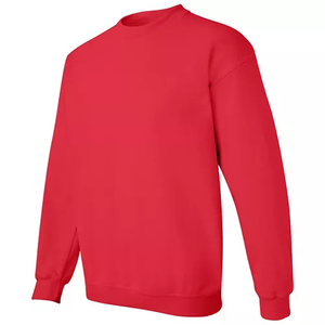 Sudadera Unisex Rosa de Cuello Redondo, Corte Regular, Tejida, Informal, de Color Sólido, Manga Larga - Product Image 3