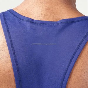 Débardeur de sport sans manches pour homme avec logo personnalisé, en coton respirant, style vintage délavé, séchage rapide, durable, coupe musculaire, avec emmanchures - Product Image 3