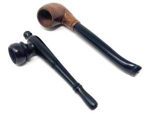 Pipa de Tabaco de Madera de Briar de Lujo Hecha a Mano, Reutilizable, con Acabado Espejo, de Madera Maciza, Curvada, Clásica, Portátil, Estilo Vintage, Coleccionable - Product Image 5