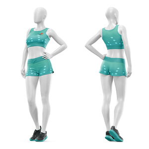 High Waist Yoga Shorts And Sports Bra Set Women Workout Clothing Soft Stretch Fitness Wear Trending 2026 - Product Image 3
