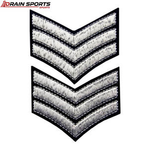 Écussons de grade uniforme brodés Merrow longue durée, meilleur design, écussons de grade uniforme brodés - Product Image 3