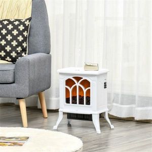 17 Inch Electric Fireplace Heater 750W/1500W White Electric Fireplaces Product Category - Product Image 1