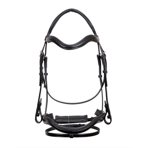 Bridon d'équitation professionnel de haute qualité en cuir, réglable, multicolore, style western, personnalisation acceptée - Product Image 1