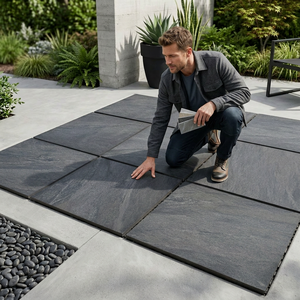 20mm Full Body Porcelain Tiles 600x600mm R11 Heavy Duty Swimming Pool Tile Outdoor <b>Floor</b> Tiles with Lifetime Warranty - Product Image 1