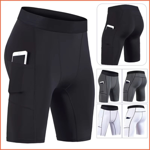 Wholesale Custom Sweat Compression Designer Nylon Fitness Boxer Gym Workout Sports Cargo Running Men's Shorts - Product Image 5