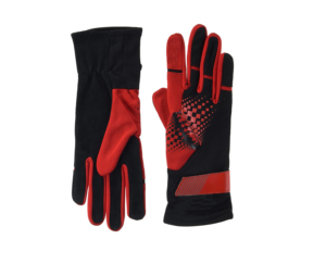 <b>Top</b> Quality Full Finger Racing Gloves With Non Slip Palm Red Black <b>Checkered</b> Pattern Unisex Outdoor Use PU Coating - Product Image 4