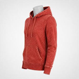 <b>Women</b> Acid Wash <b>Hoodie</b> Designed With A <b>Soft</b> Hand Feel, Relaxed Fit And Vintage Inspired Finish For Modern Casual Collections - Product Image 3