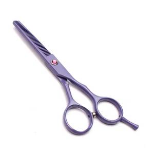 Ciseaux à effiler les cheveux roses, lame en acier inoxydable, pointe acérée, manche en acier inoxydable, pour droitiers, usage professionnel en salon, 28 dents, réutilisables - Product Image 5