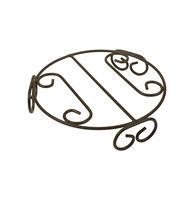 Support de plante en métal, support rond pour pot de fleurs, support décoratif en fer pour plantes d'intérieur et d'extérieur