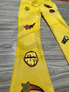 Wholesale Women's Jogger Vintage Heavyweight Fleece Sweatpants Trousers Custom DTF DTG Screen Printing Pants For Women's - Product Image 4