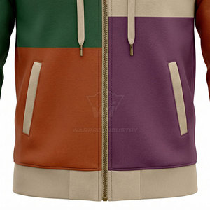 Wholesale Men Zipper <b>Hoodies</b> With Full Front Zipper Kangaroo Pockets Ribbed Hem Soft Stretch Fabric Casual Fashion - Product Image 5