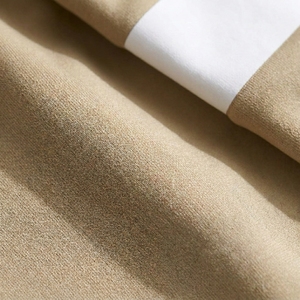 Maillot de cyclisme beige à manches courtes, fermeture éclair intégrale, col montant, léger, respirant, séchage rapide, 100 % polyester, imprimé par sublimation - Product Image 5