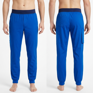 Pantalón Médico Azul Marino para Hombre, 180 GSM, Tela Elástica de Polialgodón, Estilo Cargo con Bolsillos, Logotipo Bordado Personalizado, Uniforme de Hospital - Product Image 6