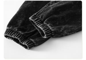 Conjunto Deportivo Personalizado de Felpa Gruesa 100% Algodón, Estilo Vintage, Lavado Ácido, Efecto Desgastado por el Sol, Costuras Invertidas - Product Image 5