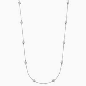 Collier ras du cou de luxe pour femme en or jaune massif 14 carats avec diamant de laboratoire de 0,51 ct certifié IGI, plaqué rhodium, serti clos, 18 pouces - Product Image 1