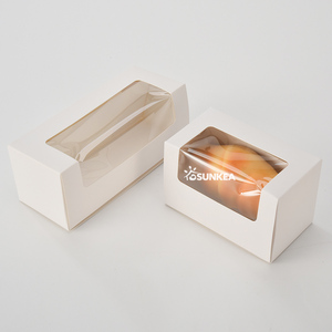 Disposable Take Away Food Grade High Quality Customized LOGO Printing <strong>Sweet</strong> Cake <strong>Box</strong> Packaging Design for Cake - Product Image 1
