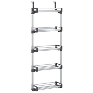 Organizer per porte in alluminio con 5 ripiani 20.5 porta porta \ "x7.9 \" x53.1 \" - Product Image 2