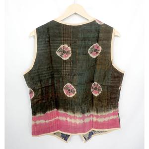 Handmade Eco-Friendly 100% Pure Cotton Reversible Breathable Quick Dry Knitted Vintage V-neck Button Short Outerwear Vest <b>Jacket</b> - Product Image 6