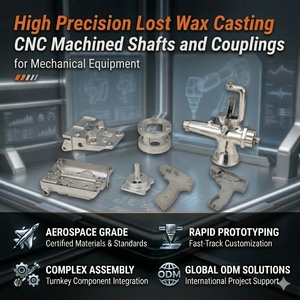 High Precision Lost Wax Casting CNC Machined Shafts and Couplings for Mechanical Equipment - Product Image 2