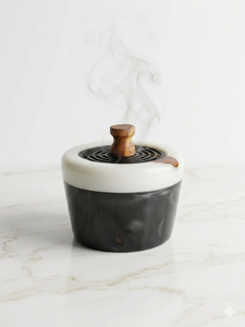 Wholesale Customized Wooden Incense <b>Burner</b> Hot Selling Craftsy Home Religious Use Polished Charcoal Material with Scented Resin - Product Image 2