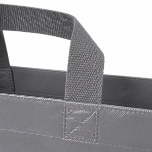 Bolsa de Compras Grande Azul Marino de Tela No Tejida con Logotipo Blanco Impreso, Asa Superior, Logotipo Personalizado, Tamaño Mediano, Modelo RRD EXIM RDNW0058 - Product Image 2