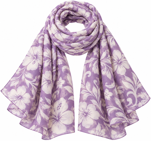 Pañuelo Ligero con Estampado Floral Rojo para Mujer, Chal Suave y Moderno para Primavera/Verano, Venta al Por Mayor - Product Image 3