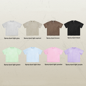 เสื้อยืดและกางเกงขาสั้นผู้ชายสไตล์ฮิปฮอปหลวมๆ ลุคสตรีทแวร์ ซักสเปรย์ วินเทจ ผ้าเนื้อนุ่มเบา รุ่นซัมเมอร์ 2026  ชุดคู่รักใส่สบายระบายอากาศดีสำหรับฤดูร้อนใหม่ - Product Image 3