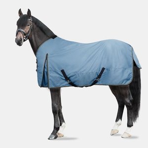 Manta de verano impermeable y transpirable para caballo, de poliéster Oxford elástico con cremallera y protección contra moscas - Product Image 4
