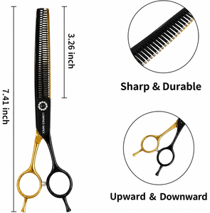 Ciseaux professionnels pour toilettage des animaux, pour couper les poils des animaux, ciseaux de toilettage pour une coupe lisse et facile, professionnels - Product Image 2