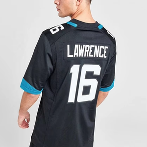 เสื้อฟุตบอลอเมริกันแบบเย็บสำเร็จ โพลีเอสเตอร์ 100% ขายส่ง ไซส์ใหญ่พิเศษ รุ่นใหม่ล่าสุด ลอว์เรนซ์ ฮันเตอร์ แจ็กสันวิลล์ แจ็กวาร์ส - Product Image 4