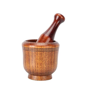 Wood Mortar And Pestle for <b>Grinder</b> <b>Herb</b> Tools Modern Design Kitchen Tools and Gadgets Custom Size Wood Mortar & Pestle - Product Image 1