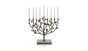 Farmhouse-Style Vintage Christmas Candleholder Hand-Forged Iron Metal Crafts 4 Pillars Display Stand Anti-Slip Feature Engraved - Product Image 6