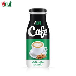 กาแฟลาเต้แบบขวด 280 มล. ไม่มีน้ำตาล รับผลิตแบบ OEM ODM แบรนด์ส่วนตัว ขายส่ง ผู้ผลิตเครื่องดื่ม - Product Image 1