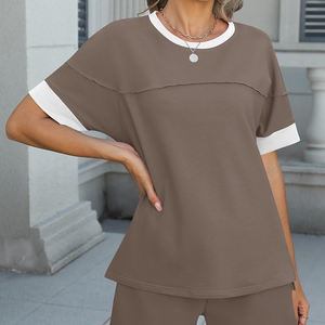 Nouvel ensemble de shorts pour femmes, collection été 2026, en coton, design inédit, prix de gros, en vente - Product Image 3