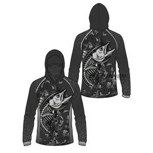 Camiseta con Capucha Impermeable y Transpirable de Alto Rendimiento para Pesca y Entrenamiento, Secado Rápido, Protección UV, Ropa Deportiva - Product Image 4