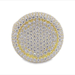 Anillo de Diamantes Moissanite VVS con Certificación GRA, Chapado en Plata de Ley 925, Estilo Hip Hop para Hombre y Mujer, Joyería Fina - Product Image 2