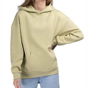 Sweat à capuche oversize respirant pour femme, style streetwear hiver, 100 % coton, épaules tombantes - Product Image 3