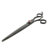 Tijeras Profesionales Multifuncionales OEM de Alta Calidad, de Acero Inoxidable Negro de 8 Pulgadas, Modernas y Portátiles para Peluquería Canina