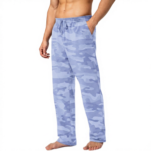 Pantalon décontracté mi-long pour homme, coupe droite, personnalisable avec logo, tendance, fin, ample, grande taille, extensible, 100 % coton, toile légère - Product Image 3