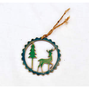 Adorno Rústico de Madera con Forma de Pájaro para Árbol de Navidad, Decoración Navideña Colgante, Letrero de Madera Ecológico - Product Image 2