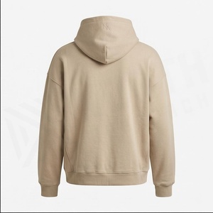 เสื้อฮู้ดดี้ผู้ชายสีเบจ ผ้าฝ้ายเฟรนช์เทอร์รี่ พิมพ์ลาย มีกระเป๋าหน้า สไตล์ลำลอง ใส่ได้ทุกวัน ทรงปกติ สำหรับฤดูใบไม้ร่วง - Product Image 2