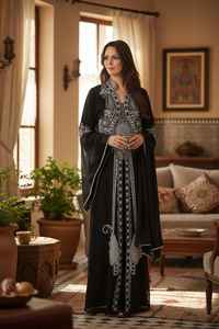 Vente en gros de kaftans musulmans, vêtements islamiques, mode traditionnelle, légers, longs jusqu'au sol, pour soirées et fêtes, JALABIYA - Product Image 6