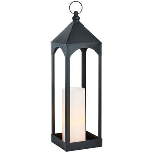 Farol de Metal Moderno para Velas con Acabado Negro Mate, Faroles de Metal para Velas para Decoración del Hogar y Exteriores, Personalizados, Venta al Por Mayor - Product Image 6