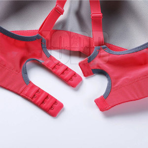 Soutien-gorge de sport respirant à séchage rapide pour femme, haute maintenante, design épuré avec logo frontal, en Spandex/Polyester écologique pour le yoga - Product Image 5