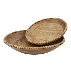 Nuevo tazón decorativo de madera para vajilla de cocina, centro de mesa para comedor, decoración del hogar, decoración de interiores - Product Image 5