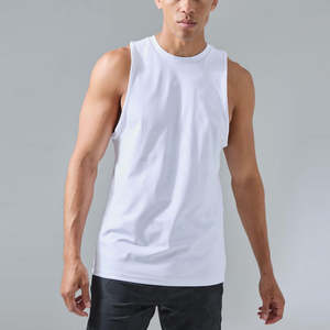 NESTA SPORTS Débardeur Personnalisé 100% Coton Blanc pour Hommes, Vêtement de Sport, Débardeur de Course, Débardeur Stringer, Musculation - Product Image 1