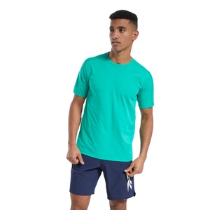 เสื้อยืดคอกลมสำหรับผู้ชายเสื้อยืดผ้าฝ้ายออร์แกนิกลายว่างเปล่า - Product Image 1