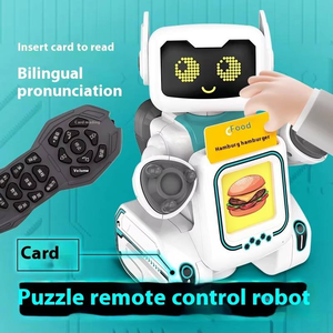 Robot Compagnon Interactif Intelligent K44 en Plastique ABS pour l'Éducation Précoce, Jouet Programmable Télécommandé à Quatre Roues avec Carte - Product Image 5