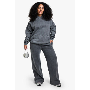 Sweat-shirt court à capuche pour femme, imprimé personnalisé, manches longues, en mélange de coton doux, style décontracté, streetwear, fitness - Product Image 1